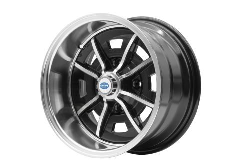 EMPI Sprintstar Wheel, 8 Spoke, 15x8? 4x130, Gloss Black w/ Polished Spokes and Lip