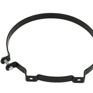 Replacement Mounting Bracket, 10" Dia., Black Mount Holes 5" Apart, 3/4" Wide, Each