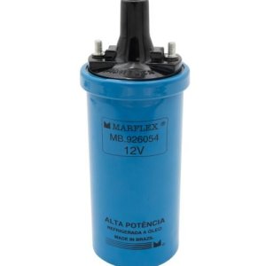 12-Volt Blue Ignition Coil, 3.5 Ohms Primary Resistance, Oil-filled
