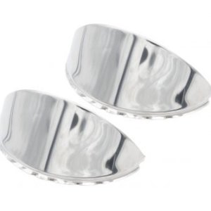 Smooth Stainless Steel Eye Brows, 7" Head Light, 1 Pair