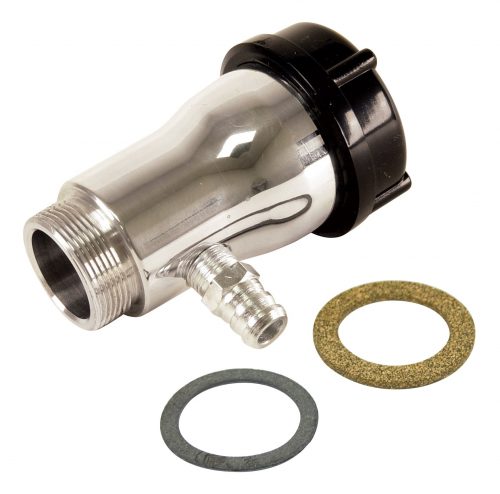 Vented Oil Filler Tube - Polished with?Plastic Cap