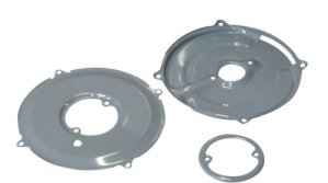 Alternator / Generator Backing Plate Set 3-Piece, Hammered Gray Finish