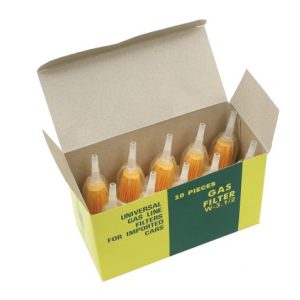 Universal Plastic Fuel Filter, Box of 10