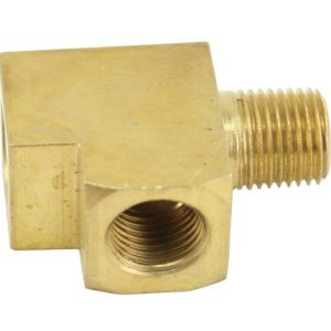 Brass T Fitting/Adapter (1/8"), For Gauges, Each