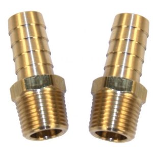 3/8" Male with 3/8" Hose Barb, Pack of 2