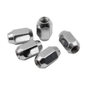 Chrome Lug Nuts, 7/16" x 20, RH, Acorn 60? Style (Set of 5)