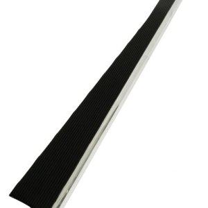 Billet Look Running Brd., Black Satin, Polished Edge, Vintage Style, Pr.