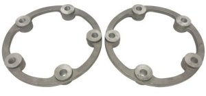 Aluminum Wheel Spacers, Pair 14mm, 5x205, 1" Thick