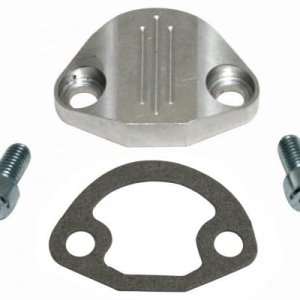 Billet Fuel Pump Block-Off with Hardware, Polished