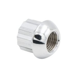 Porsche Style Alloy Lug Nuts, Chrome, Ball Seat, M14-1.5, Bulk, Each