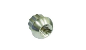 Porsche Style Alloy Lug Nuts, Raw, Ball Seat, M14-1.5, Bulk, Each