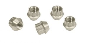 Alloy Lug Nuts, Raw, M14-1.5, Set of 5