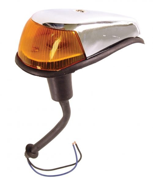 Turn Signal Assy., Left & Right, 64-66, Amber, Each (Chrome Plated Plastic)