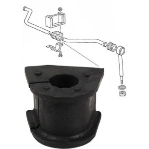 SWAY BAR BUSHING, FRONT INNER, 22 MM