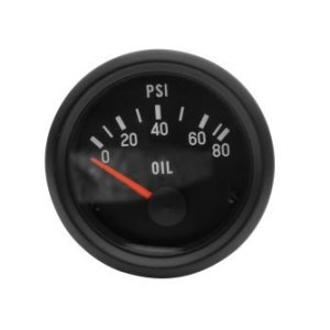 EMPI Drivers Oil Pressure Gauge (0-80 PSI), Each