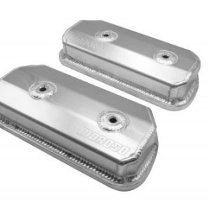 Valve Cover Set : MOROSO with -8 Bungs for Breather : 2 per Set